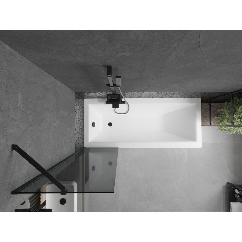 Mexen Next Duschewand 1-Flügeltür 50 x 150 cm, Grafit, Schwaarz - 895-050-000-00-40-70