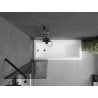 Mexen Next 1-panel bathtub screen 50 x 150 cm, graphite, black - 895-050-000-00-40-70