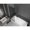 Mexen Next badscherm 1-vleugelig 60 x 150 cm, grafiet, chroom - 895-060-000-00-40-01