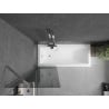 Mexen Next bathtub screen 1-panel 60 x 150 cm, graphite, chrome - 895-060-000-00-40-01