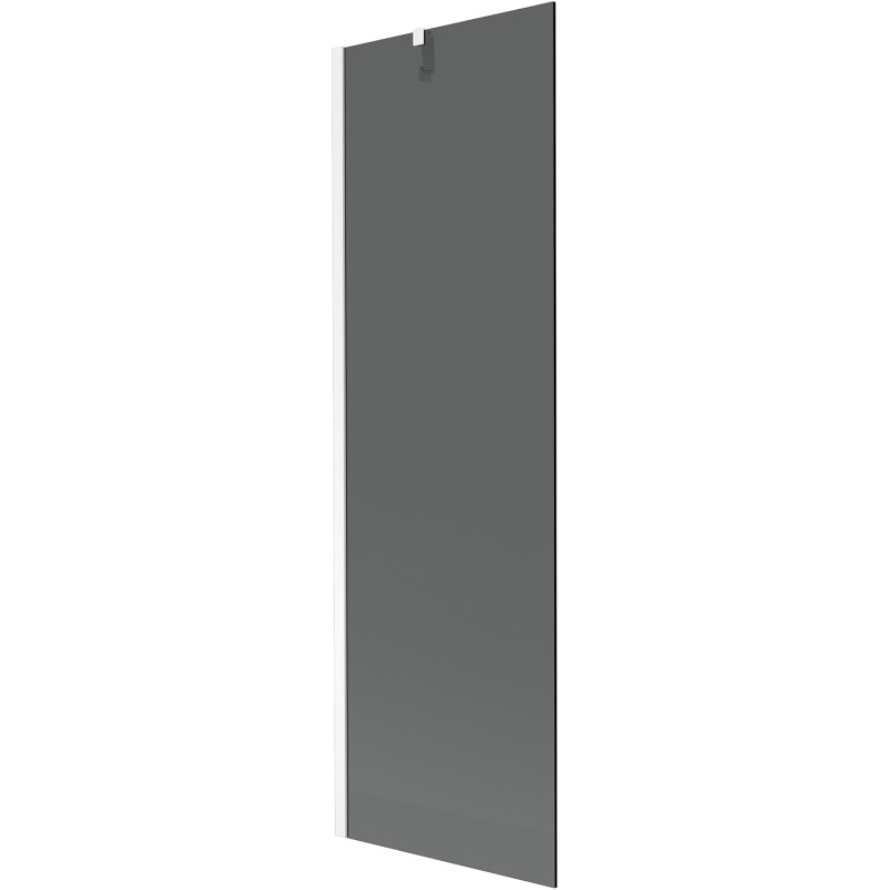 Mexen Next 1-panel bathtub screen 60 x 150 cm, graphite, white - 895-060-000-00-40-20