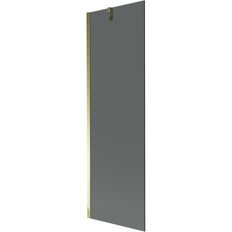 Mexen Next Badewannenabtrennung 1-flügelig 60 x 150 cm, grafit, gold - 895-060-000-00-40-50