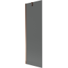 Mexen Next 1-teiliger Badewannenaufsatz 60 x 150 cm, Grafit, Roségold - 895-060-000-00-40-60