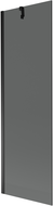 Mexen Next Badewannenabtrennung einteilig 60 x 150 cm, graphit, schwarz - 895-060-000-00-40-70