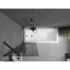 Mexen Next 1-delige badwand 60 x 150 cm, grafiet, zwart - 895-060-000-00-40-70