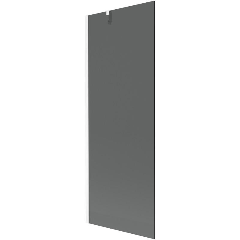 Mexen Next badwandscherm 1-vleugelig 70 x 150 cm, grafiet, wit - 895-070-000-00-40-20
