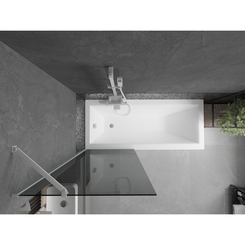 Mexen Next paratia doccia 1-anta 70 x 150 cm, grafite, bianco - 895-070-000-00-40-20