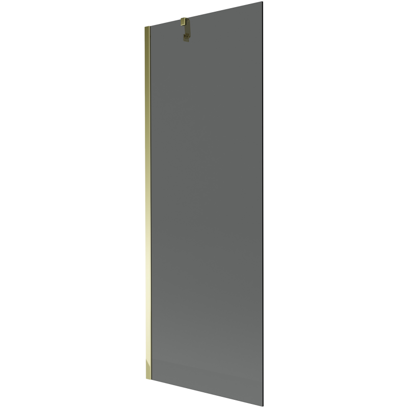 Mexen Next Badewannenabtrennung 1-flügelig 70 x 150 cm, Graphit, Gold - 895-070-000-00-40-50