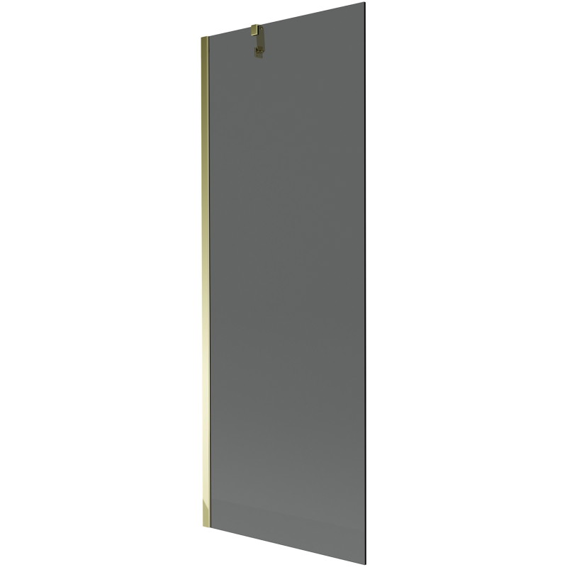 Mexen Next mampara de baño de 1-panel 70 x 150 cm, grafito, dorado - 895-070-000-00-40-50
