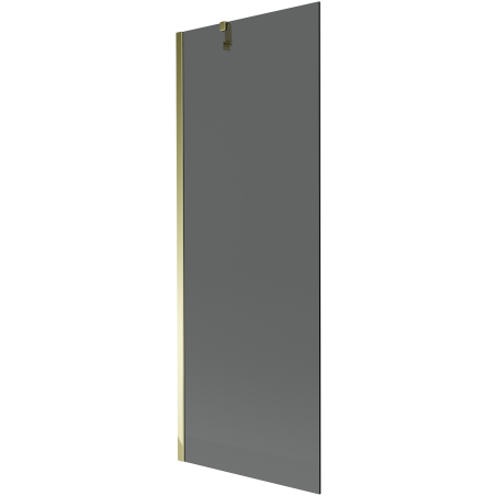 Mexen Next 1-panel shower screen 70 x 150 cm, graphite, gold - 895-070-000-00-40-50