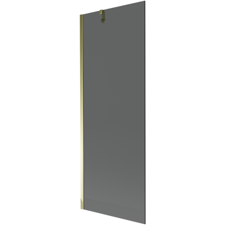 Mexen Next Badewannenabtrennung 1-flügelig 70 x 150 cm, Graphit, Gold - 895-070-000-00-40-50