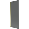Mexen Next Badewannenabtrennung 1-flügelig 70 x 150 cm, Graphit, Gold - 895-070-000-00-40-50