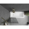 Mexen Next 1-wing bathtub screen 70 x 150 cm, graphite, gold - 895-070-000-00-40-50