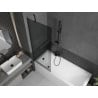 Mexen Next Duschabtrennung Badewanne 1-flügelig 70 x 150 cm, graphit, schwarz - 895-070-000-00-40-70