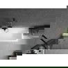 Mexen Next badwand 1-vleugelig 70 x 150 cm, grafiet, zwart - 895-070-000-00-40-70