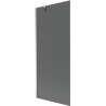 Mexen Next badwand scherm 1-delig 80 x 150 cm, grafiet, chroom - 895-080-000-00-40-01