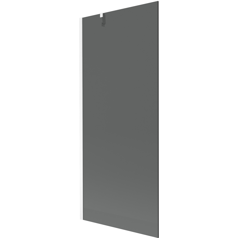 Mexen Next Duschabtrennung 1-flügelig 80 x 150 cm, Graphit, Weiß - 895-080-000-00-40-20