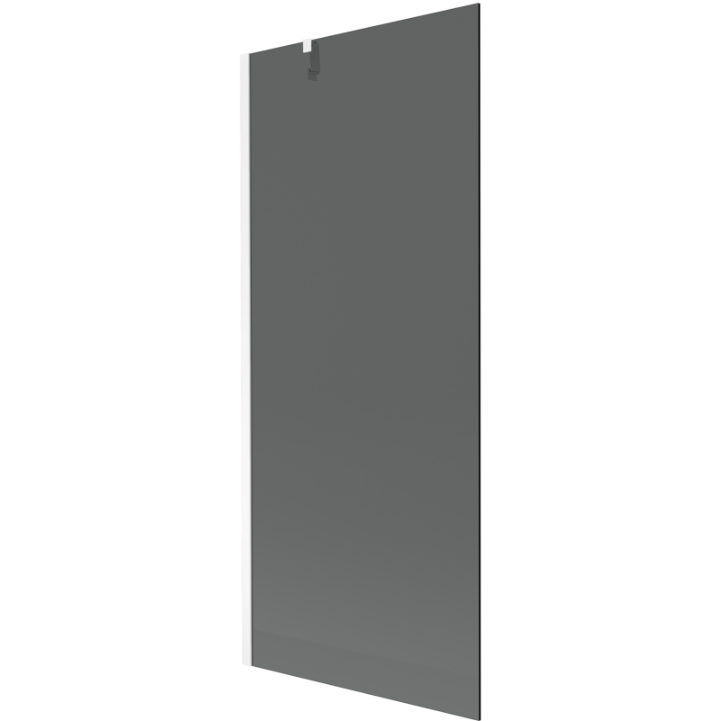 Mexen Next duschskärm 1-vik 80 x 150 cm, grafit, vit - 895-080-000-00-40-20