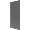 Mexen Next badscherm met 1 vleugel 80 x 150 cm, grafiet, wit - 895-080-000-00-40-20