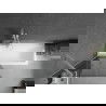 Mexen Next badwand scherm 1-deurs 80 x 150 cm, grafiet, wit - 895-080-000-00-40-20