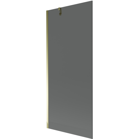 Mexen Next paravan za kadu s jednim krilom 80 x 150 cm, grafit, zlatni - 895-080-000-00-40-50