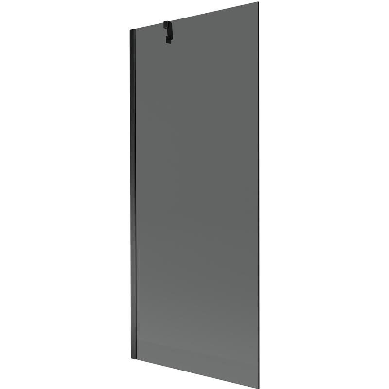 Mexen Next Badewannenabtrennung 1-flügelig 80 x 150 cm, Graphit, Schwarz - 895-080-000-00-40-70