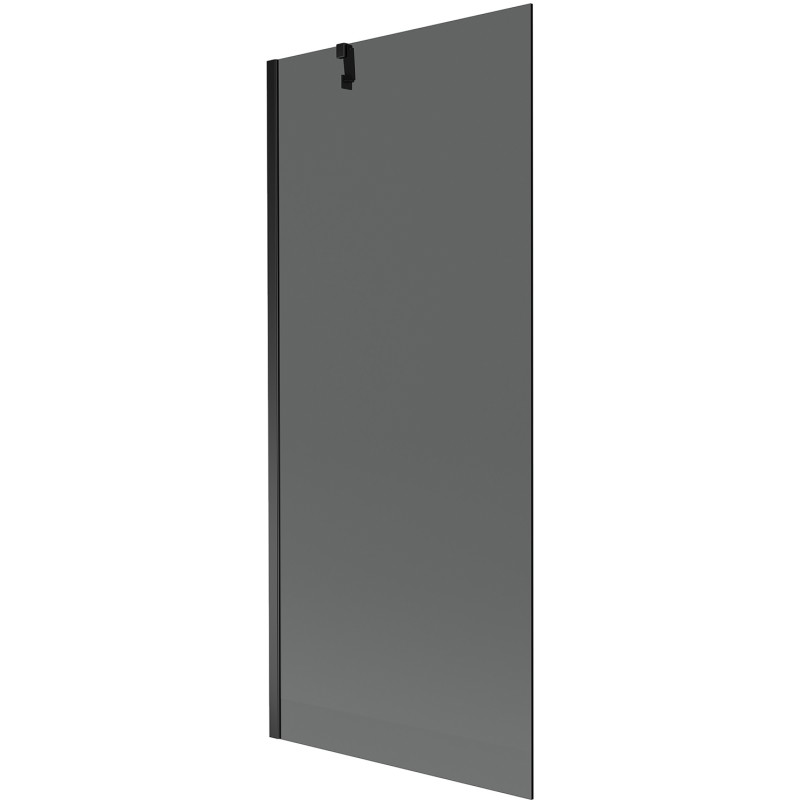 Mexen Next mampara de bañera de 1 hoja 80 x 150 cm, grafito, negro - 895-080-000-00-40-70