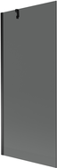 Mexen Next paravan za kadu s jednim krilom 80 x 150 cm, grafit, crni - 895-080-000-00-40-70