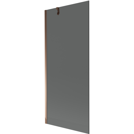 Mexen Next 1-flügelige Badewannenabtrennung 80 x 150 cm, Graphit, Roségold - 895-080-000-00-40-60