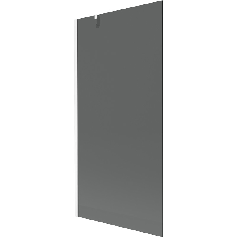 Mexen Next Einteilige Badewannenabtrennung 90 x 150 cm, Graphit, Weiß - 895-090-000-00-40-20
