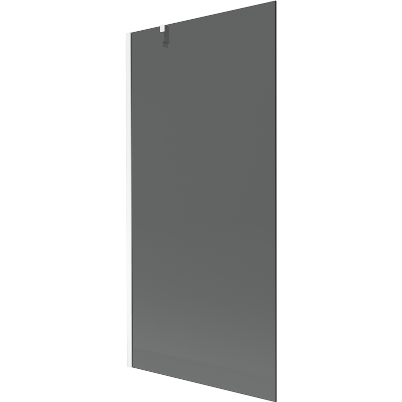 Mexen Next painel de banheira com 1 batente 90 x 150 cm, grafite, branco - 895-090-000-00-40-20