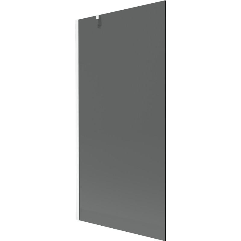 Mexen Next vannasistabas aizslietnis ar 1 spārnu 90 x 150 cm, grafīts, balts - 895-090-000-00-40-20