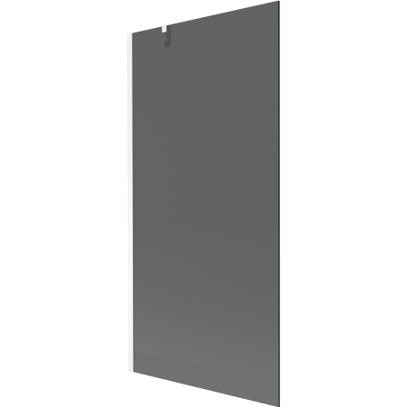 Mexen Next Einteilige Badewannenabtrennung 90 x 150 cm, Graphit, Weiß - 895-090-000-00-40-20