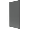 Mexen Next 1-delige badwand 90 x 150 cm, grafiet, wit - 895-090-000-00-40-20