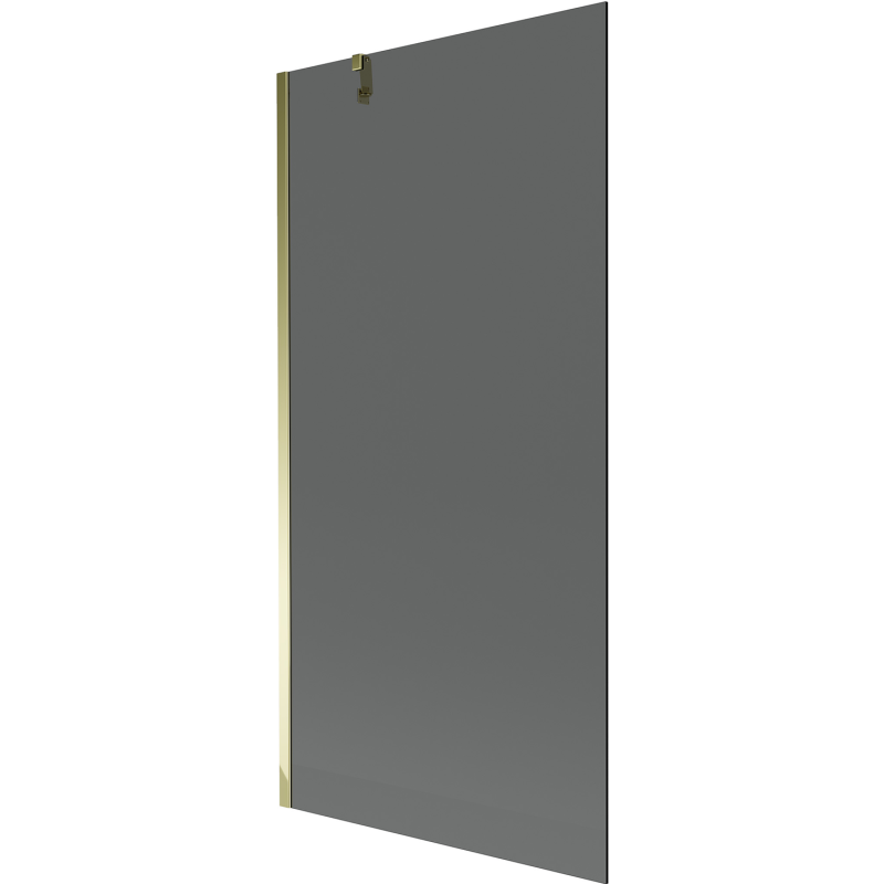 Mexen Next 1-panel Shower Screen 90 x 150 cm, Graphite, Gold - 895-090-000-00-40-50