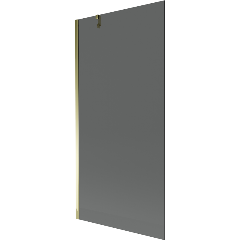 Mexen Next enkel duschvägg 90 x 150 cm, grafit, guld - 895-090-000-00-40-50
