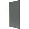 Mexen Next badkamerspiegel 1-vleugel 90 x 150 cm, grafiet, goud - 895-090-000-00-40-50
