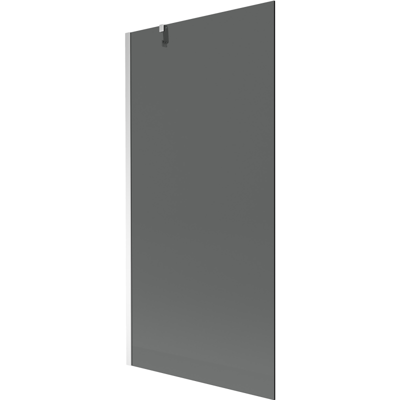 Mexen Next painel de banho de 1 folha 90 x 150 cm, grafite, cromado - 895-090-000-00-40-01