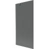 Mexen Next Badewannenwand 1-flügelig 90 x 150 cm, Grafit, Chrom - 895-090-000-00-40-01