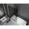 Mexen Next 1-panel bathtub screen 90 x 150 cm, graphite, black - 895-090-000-00-40-70