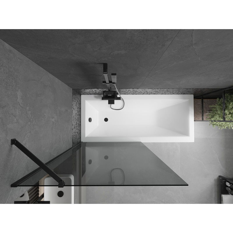 Mexen Next vannas istabas paravāns, ar 1 spārnu, 90 x 150 cm, grafīta, melns - 895-090-000-00-40-70