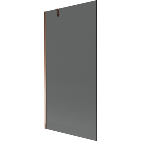 Mexen Next 1-panel bathtub screen 90 x 150 cm, graphite, rose gold - 895-090-000-00-40-60