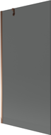 Mexen Next badwand scherm 1-vleugelig 90 x 150 cm, grafiet, roze goud - 895-090-000-00-40-60