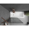 Mexen Next 1-panel bathtub screen 90 x 150 cm, graphite, rose gold - 895-090-000-00-40-60
