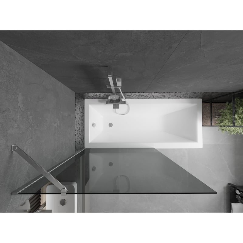 Mexen Next 1-osaline dušiekraan 100 x 150 cm, grafiit, kroom - 895-100-000-00-40-01