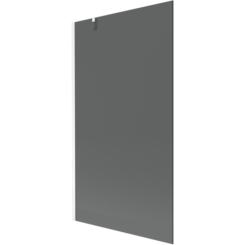 Mexen Next badscherm 1-vleugelig 100 x 150 cm, grafiet, wit - 895-100-000-00-40-20
