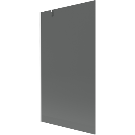 Mexen Next 1-flügelige Badewannenabtrennung 100 x 150 cm, grafit, weiß - 895-100-000-00-40-20