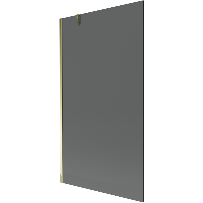 Mexen Next Duschwand 1-flügelig 100 x 150 cm, Graphit, Gold - 895-100-000-00-40-50