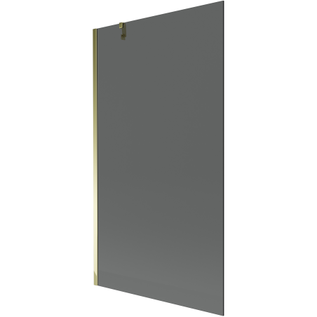 Mexen Next 1-panel bathtub screen 100 x 150 cm, graphite, gold - 895-100-000-00-40-50