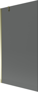 Mexen Next badscherm 1-vleugelig 100 x 150 cm, grafiet, goud - 895-100-000-00-40-50